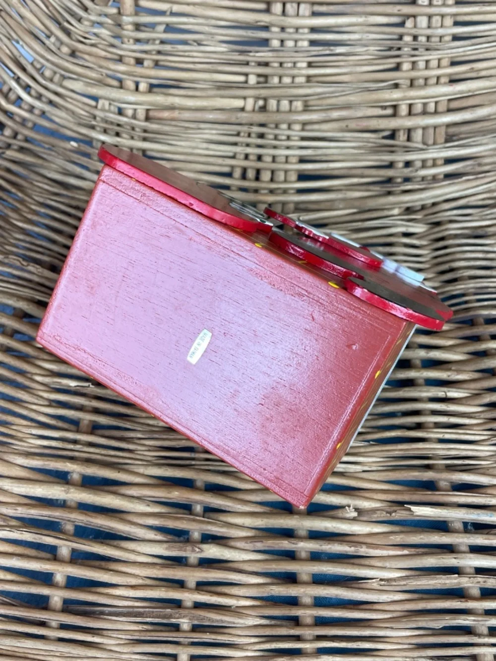 Vintage red white